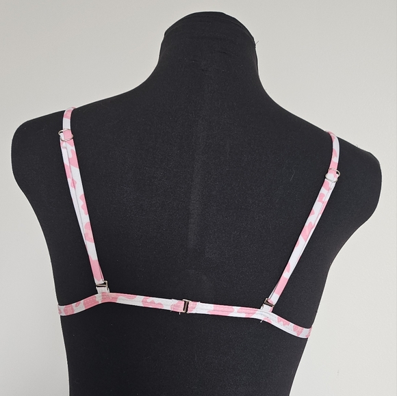 Pink And White Animal Leopard Cheetah Print Bikini Set - Picture 5 of 8